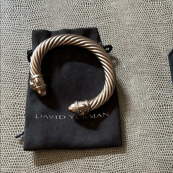 David Yurman Aluminum Cable Collection Renaissance Cuff Bracelet - Sand - 10mm - Picture 1 of 5